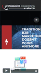 Mobile Screenshot of professionalprospecting.com